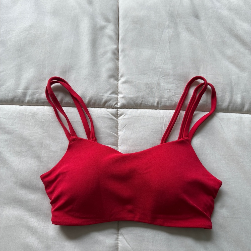 Red Nike Women's Zenvy Strappy Bra